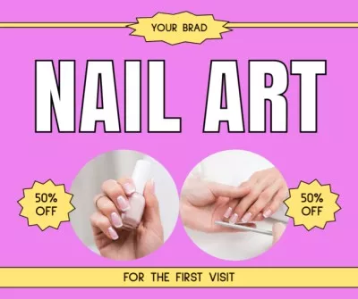 Nail Art Studio Services Promotion Collage Maker