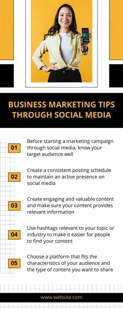 Essential Business Marketing Tips Through Social Media Infographics