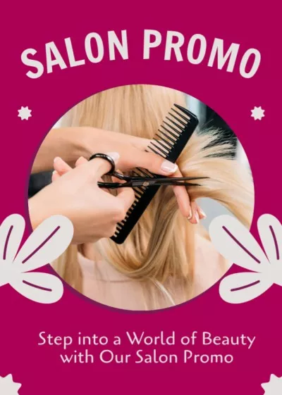 Hair Salon Promo Babysitting Flyers