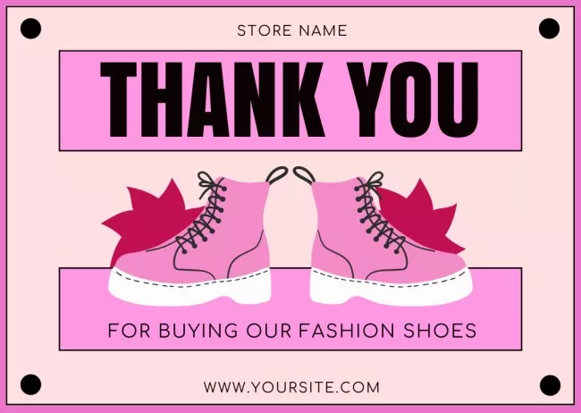 Thank You for Purchase of Fashion Shoes
