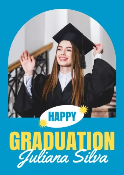 Congratulations to Young Girl on Graduation Event Flyers
