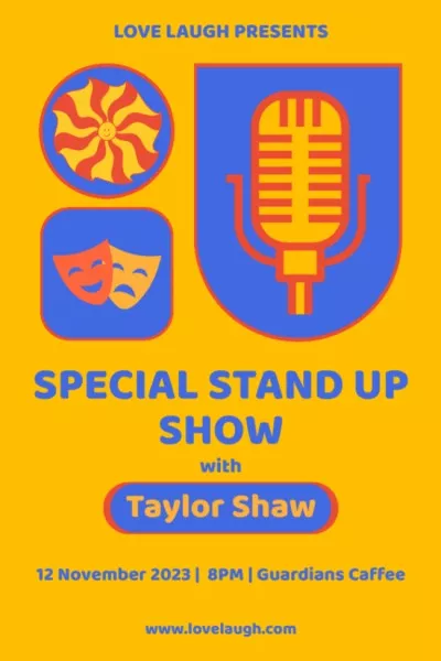 Special Stand-Up Show with Microphone and Masks Tumblr Graphics