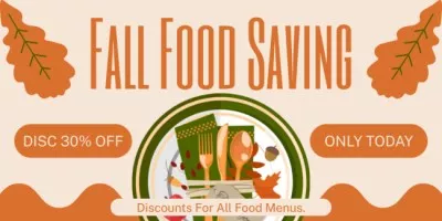 Offer Discounts on Autumn Food Twitter Post