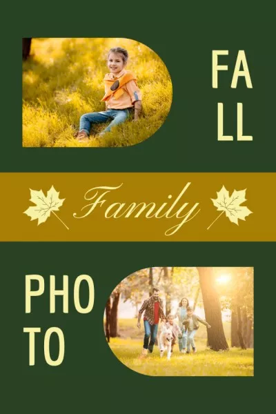 Collage with Family Photos Pinterest Graphics