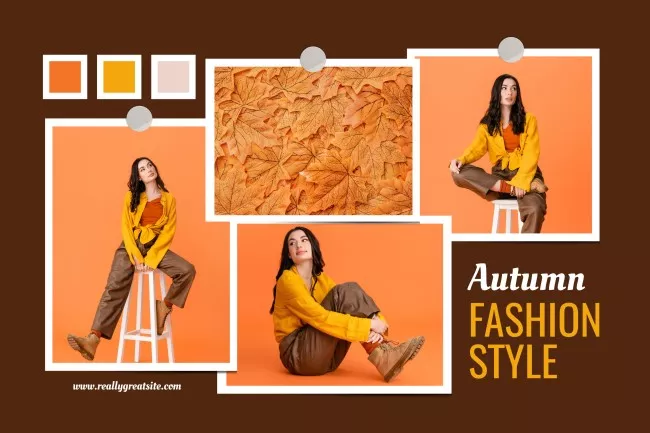 Autumn Garments In Colors Of Season Promotion