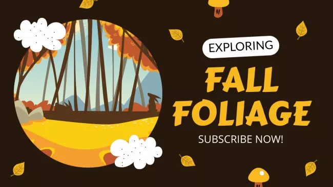 Vlogger Episode About Exploring Autumn Foliage