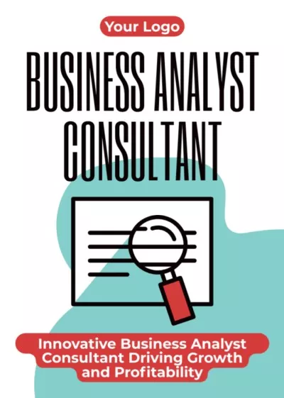 Services of Business Analyst Consultant Flyers