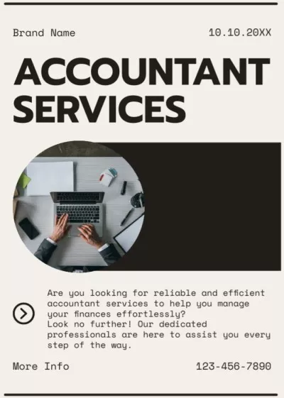 Offer of Accountant Services Business Flyers