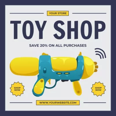 Child Toys Shop Display Ads