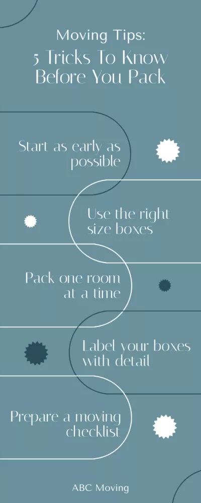 Tips and Tricks before Packing Things Infographics