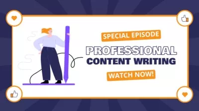 Professional Content Writing Special Vlog Episode YouTube Thumbnails