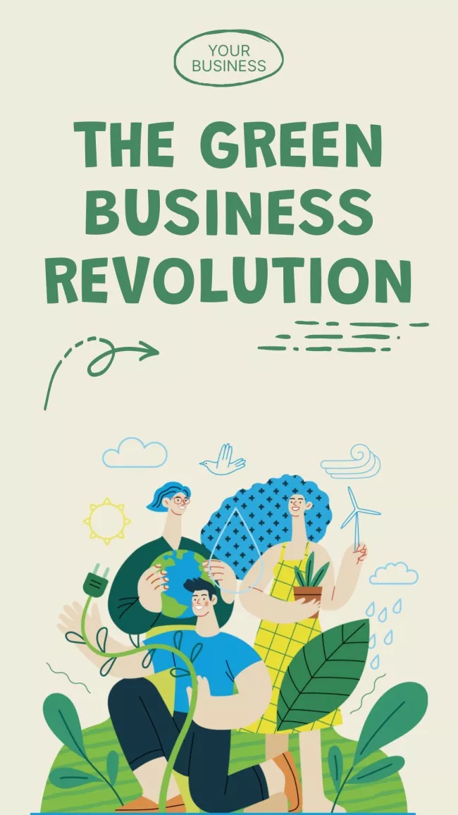 Green Business Revolution with Happy People