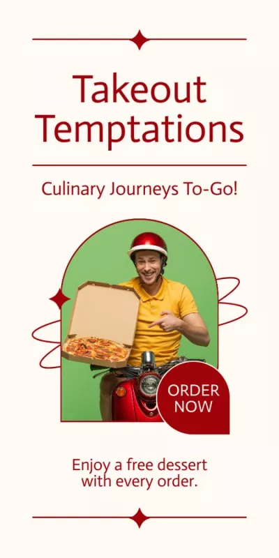 Ad of Takeout Temptations from Fast Casual Restaurant Blog Graphics