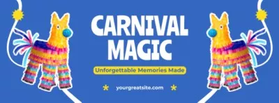 Unforgettable Carnival Announcement With Costumes Facebook Covers