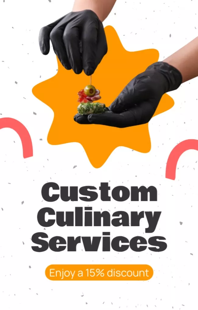 Custom Culinary Service with Exclusive Discount