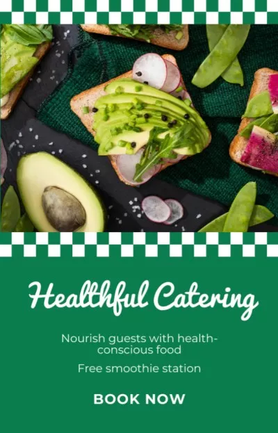 Healthful Catering Ad with Avocado IGTV Cover Maker