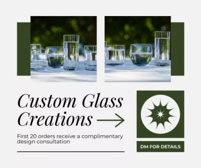Ad of Custom Glass Creations Collage Maker