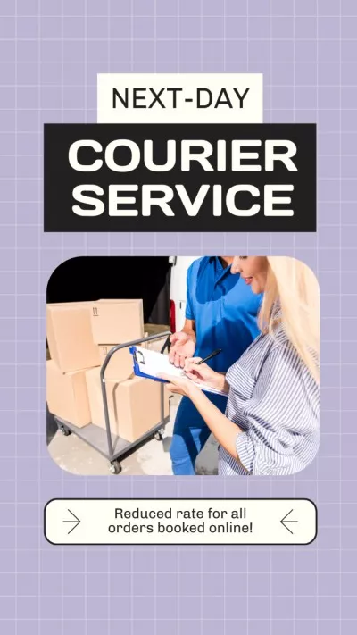 Courier Services Instagram Stories