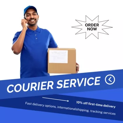 Get Your Parcel in Time with Our Services Instagram Posts