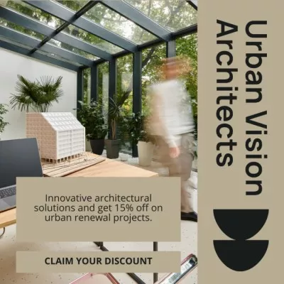 Innovative Architectural Solutions And Discount On Projects Instagram Ads