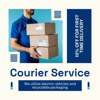 Courier Services Instagram Posts