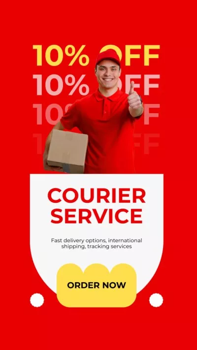 Courier Services Facebook Stories