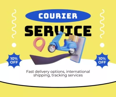 Courier Services Social Media Graphics