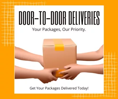 Courier Services Social Media Graphics