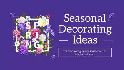 Seasonal Decorating Ideas with Vivid Flowers YouTube Thumbnails