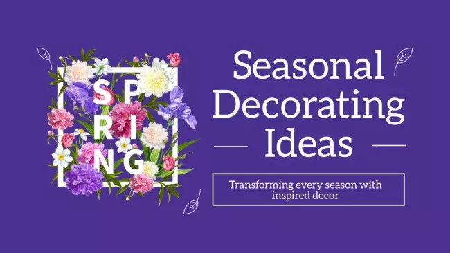Seasonal Decorating Ideas with Vivid Flowers