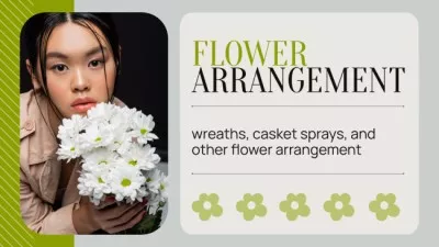 Flower Service Advertising with Young Asian Woman YouTube Intro Maker