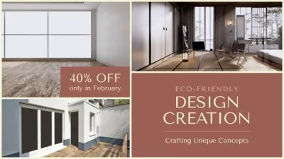 Eco-friendly Architectural Concepts Offer With Discount Animated Graphics
