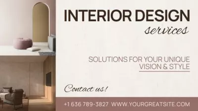 Sophisticated Interior Design Service Offer Animated Graphics