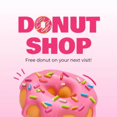 Doughnut Shops Display Ads