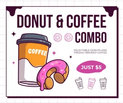 Doughnut Shops Social Media Graphics