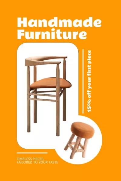 Comfortable and Stylish Handmade Furniture Offer Pinterest Graphics