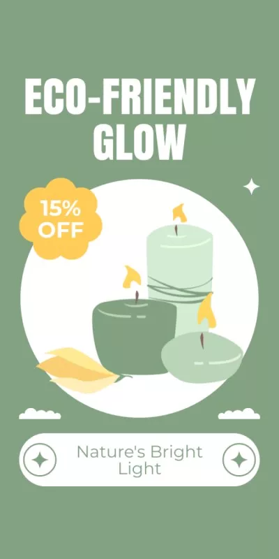 Sale of Eco-friendly Candles at Discount Blog Graphics
