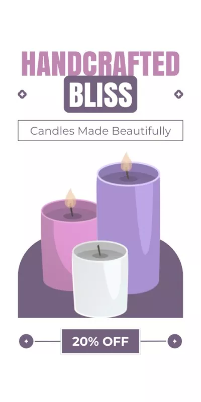 Best Offer Discounts on Beautiful Handmade Candles Blog Graphics