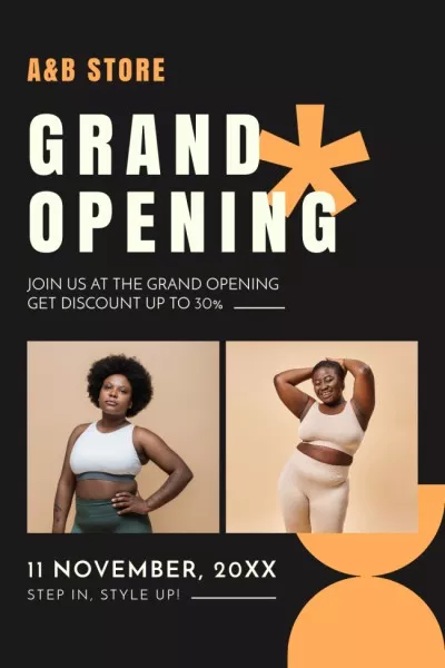 Store Grand Opening Announcement With Discount For Customers Pinterest Graphics