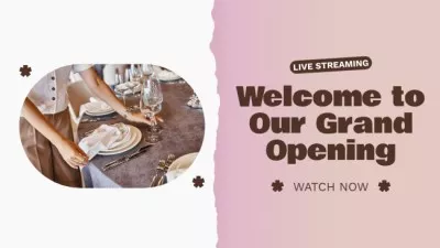 Restaurant Grand Opening With Serving In Vlog Episode YouTube Thumbnails