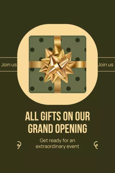 All Gifts On Grand Opening Event Announcement Pinterest Graphics