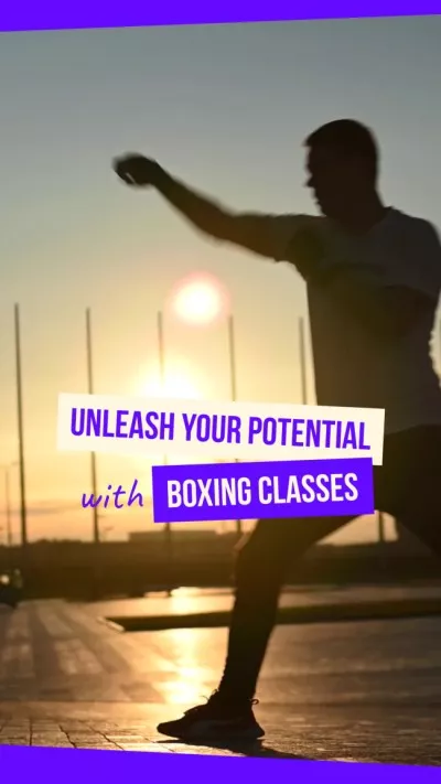 Exceptional Boxing Classes Promotion Facebook Reels