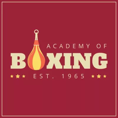 Professional Boxing Academy Promotion Animated Logos
