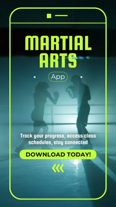 Martial arts Application For Smartphone Offer Instagram Reels