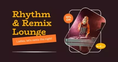 Rhythm and Remix Lounge for Ladies Facebook Ads