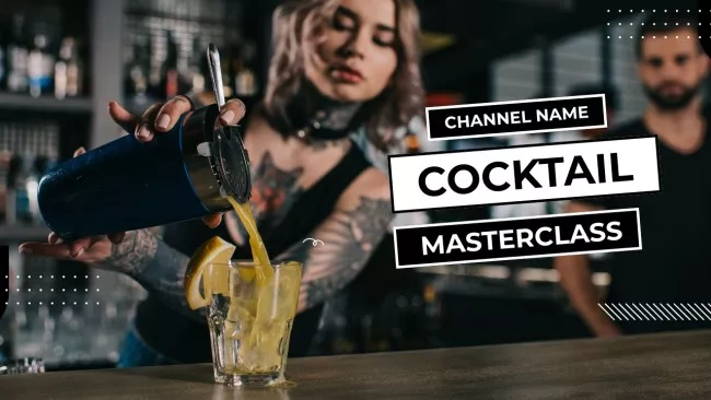 Woman Bartender Making Cocktail at Masterclass