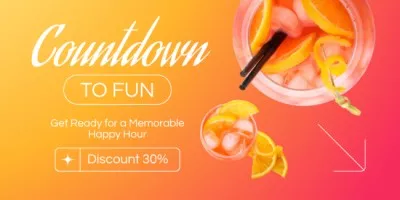 Discount on Refreshing Cocktails for Fun Twitter Post