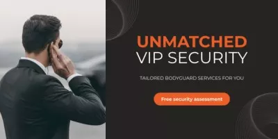 VIP Security Bodyguard Services Advertisement Blog Headers