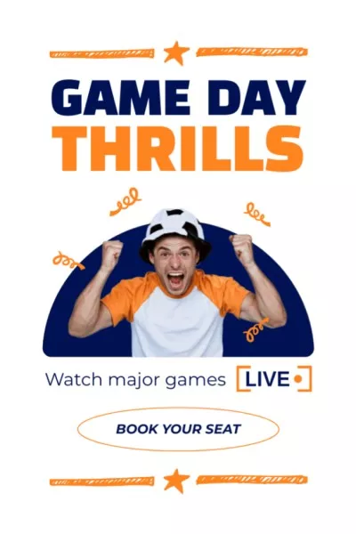 Thrills Game Day for Fans in Sports Bar Tumblr Graphics