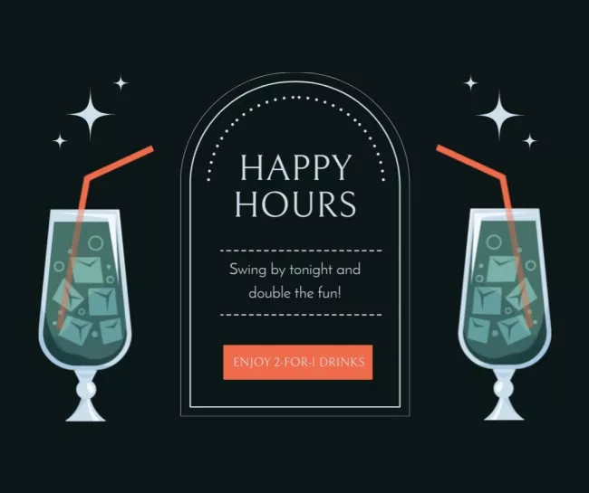Happy Hours Double Offer On Cocktail Drinks